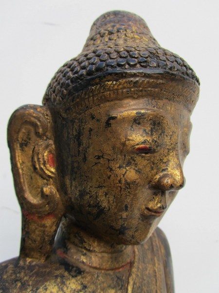 antique-carved-wooden-gilded-statue-of-standing-buddha-on-lotus-base-Thailand- Laos-Burma-00009